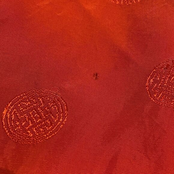 Vintage Golden BEE Dragon Rayon Hand Embroidered Red Kimono Robe Medium - Picture 11 of 11